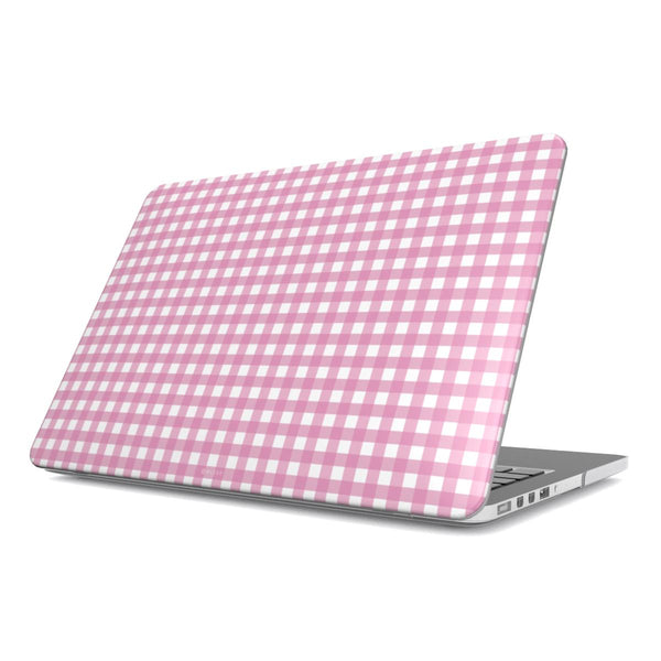 Gingham - Pink - MacBook Case