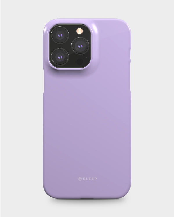 Lavender iphone mobile snap case, front view