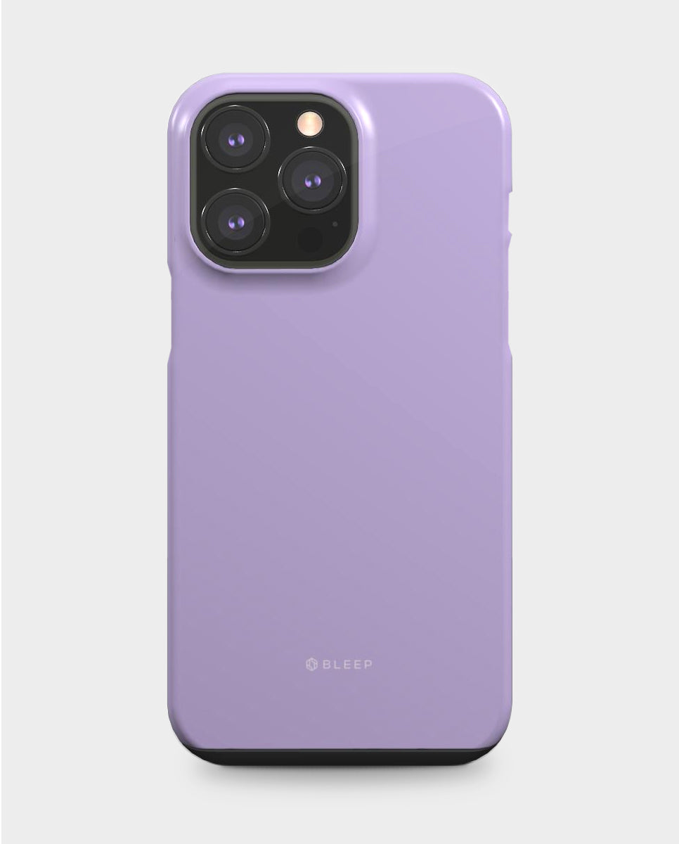 Lavender iphone mobile tough case, front view