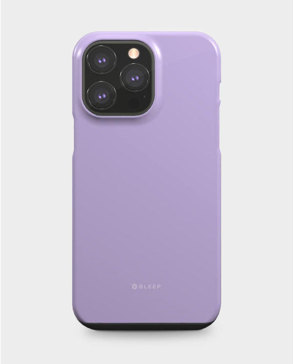 Lavender iphone mobile tough case, front view